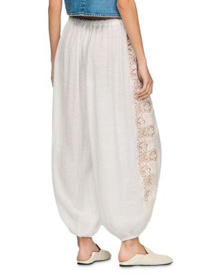 Crinkled Wide Leg Trousers