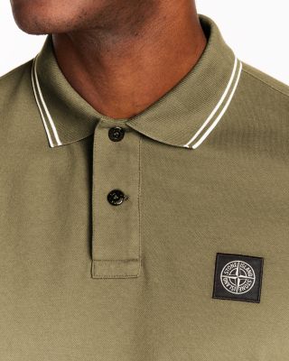 Slim Fit Stretch Pique Tipped Polo Shirt