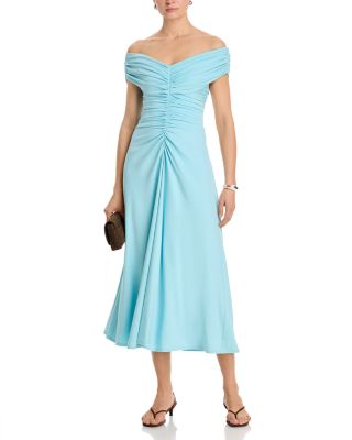 Sheyda Draped Jersey Midi Dress