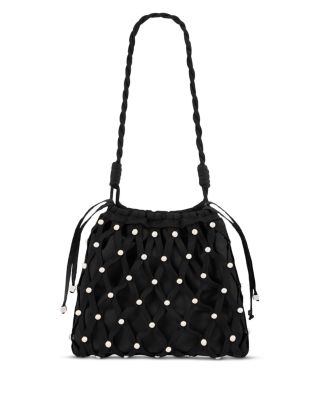 Soane Studded Net Mesh Bucket Bag