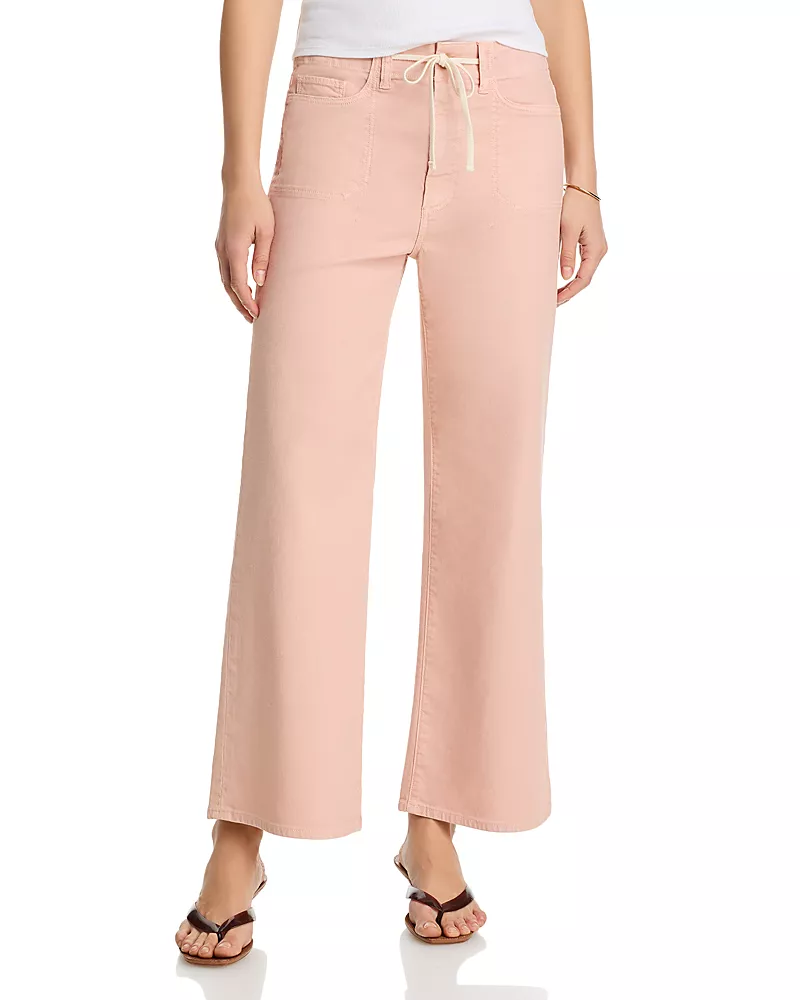 Paige Ari High Rise Wide Leg Weekender Jeans in Vintage Sunset Peach