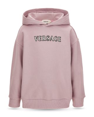 Versace Unisex Embroidered Logo Fleece Hoodie - Little Kid, Big Kid