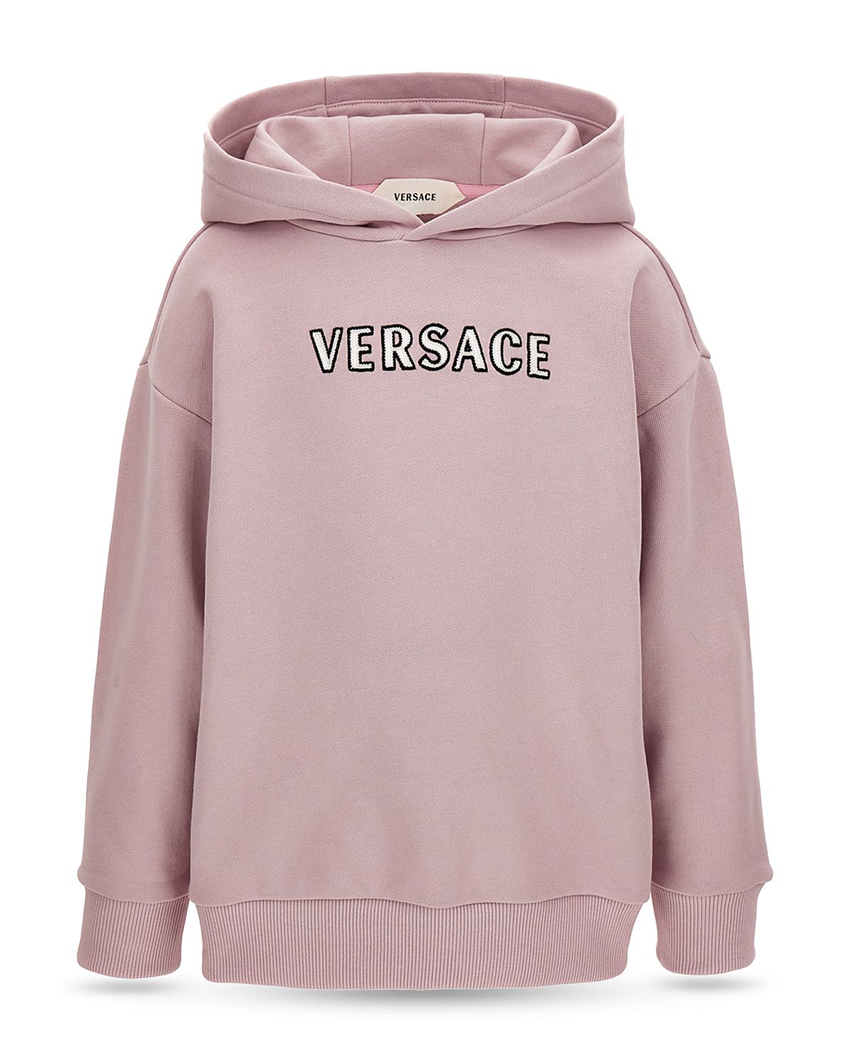 Versace Unisex Embroidered Logo Fleece Hoodie - Little Kid, Big Kid