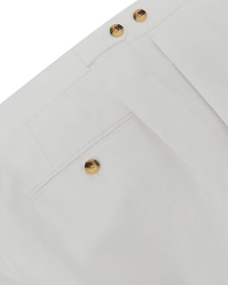 Atlantic Tailored Fit Linen Twill Suit Trousers