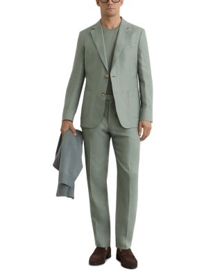 Atlantic Tailored Fit Linen Twill Suit Trousers
