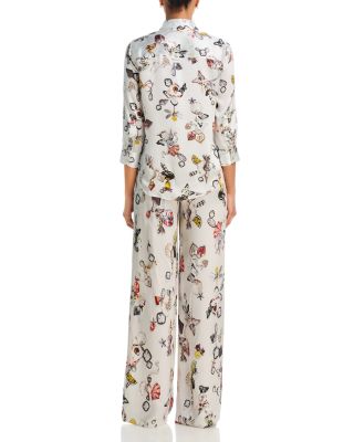 Dani Butterfly 3/4 Sleeve Blouse & Kima Butterfly Straight Pants