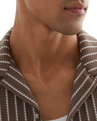 Percy Textured Stripe Cubano Shirt