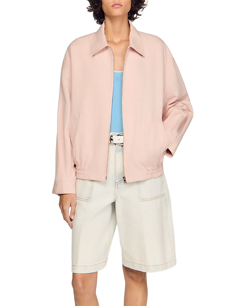 Sandro Cotton and Linen Jacket