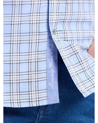 Portsoken Plaid Long Sleeve Woven Shirt