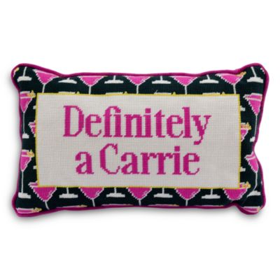 Carrie Needlepoint Pillow, 15" x 9"