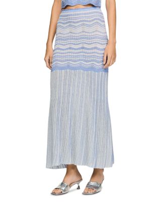 Davinna Long Decorative Knit Skirt