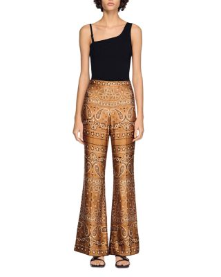 Darius Bandana Print Flowy Trousers