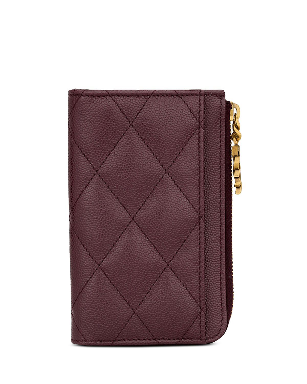Saint Laurent Cassandre Bijou Zip Card Case