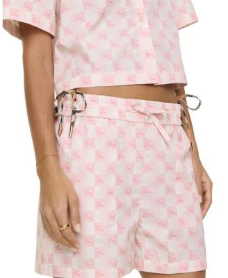 EKD Checkerboard  Cotton Poplin Shorts