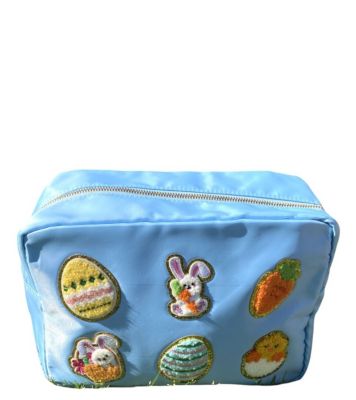 Girls' Nylon Pouch with Easter Patches, Large