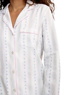 Shirt & Pants Pajama Set in Cottage Stripe