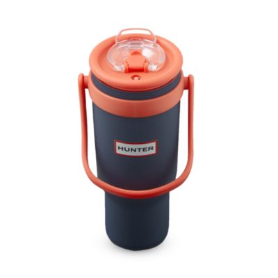 Hunter SwiftSip 40oz. Hydration Stainless Steel Screw Top Tumbler with Flip Carry Handle and Silicone Straw