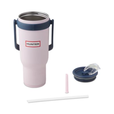 Hunter SwiftSip 40oz. Hydration Stainless Steel Screw Top Tumbler with Flip Carry Handle and Silicone Straw