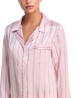 Inez Printed Washable Silk Long Pajama Set - Exclusive