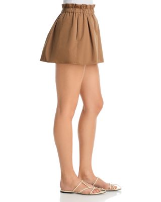 Mid Rise Cotton Pull On Skirt