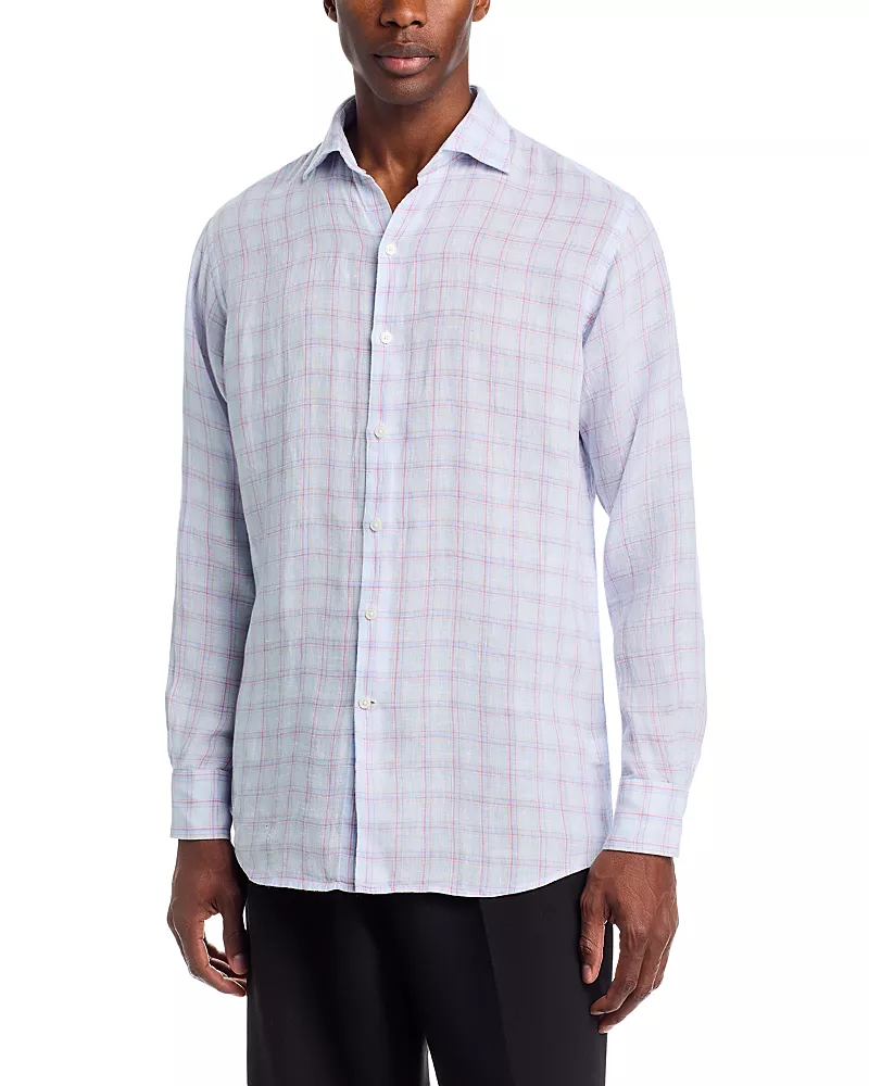 Peter Millar Frisbee Linen Sport Shirt