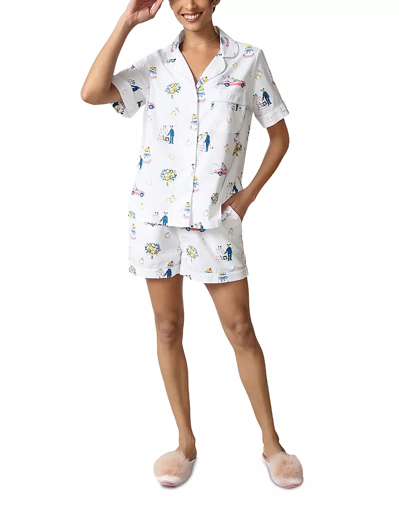 Printfresh Short Cotton Pajama Set in Happily Ever After