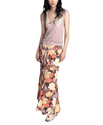  Desert Bloom Crepe Skirt