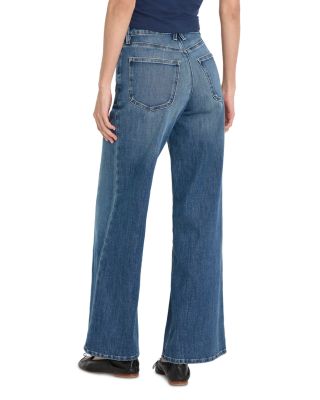 Good Waist High Rise Palazzo Ankle Jeans in Indigo1281
