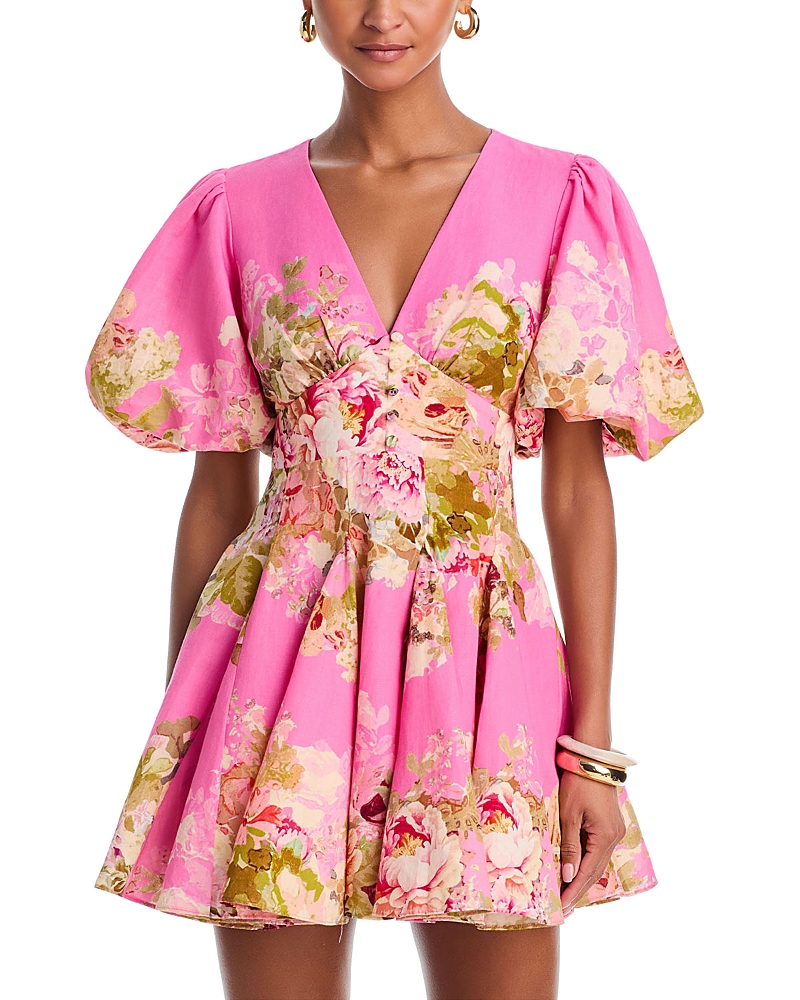 Hemant and Nandita Balloon Sleeve Mini Dress