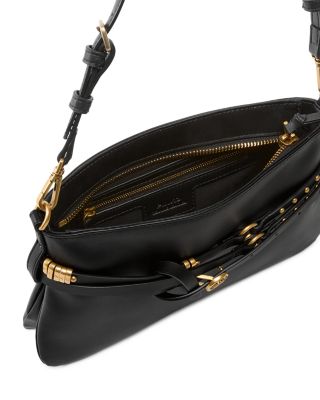 Mini Leather Belted Shoulder Bag