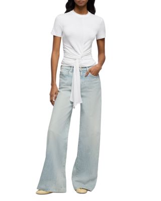 Lotta High Rise Wide Leg Jeans in Sugar