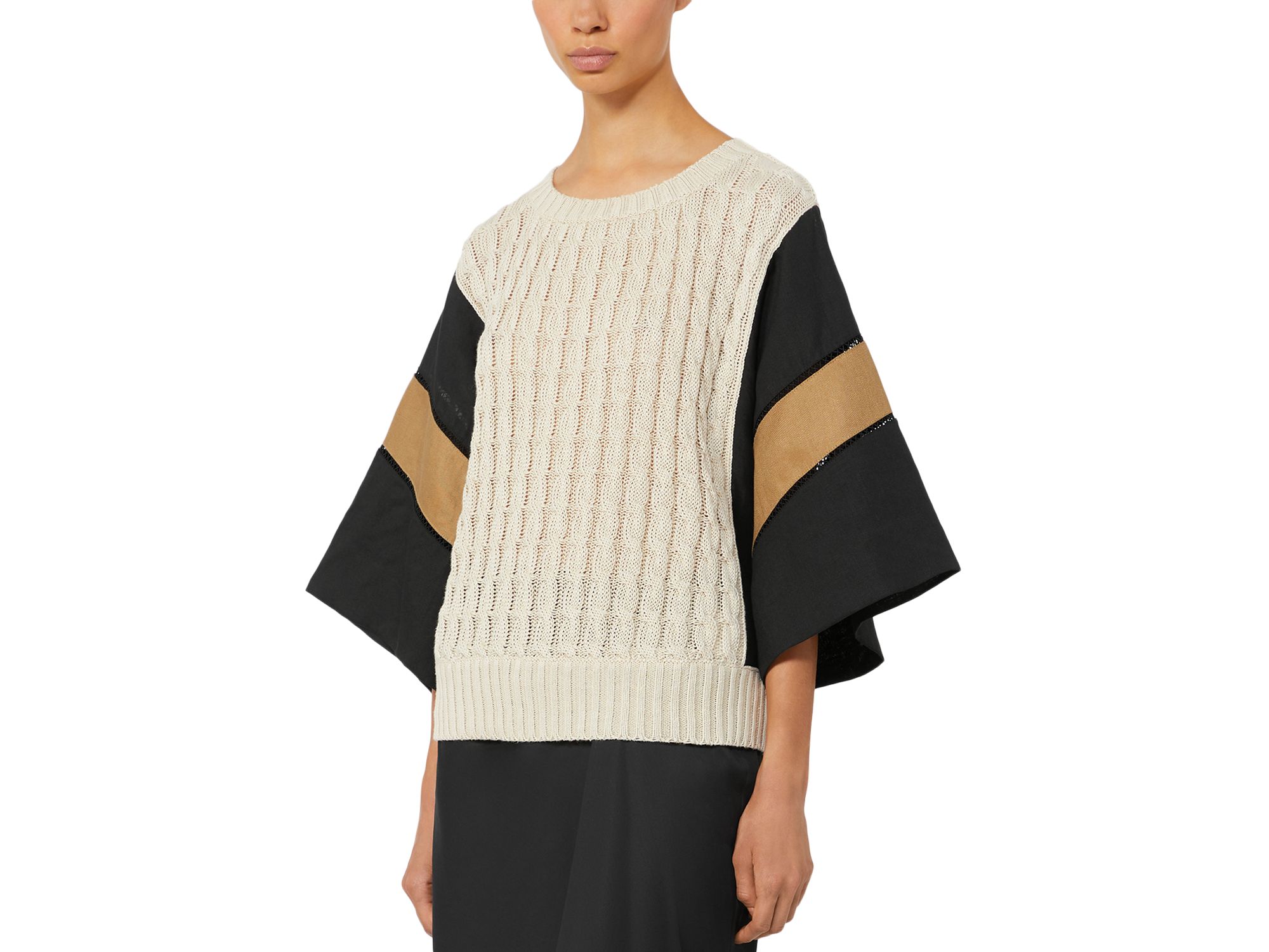 Mxmscatola Crewneck Linen Sweater - Image 1