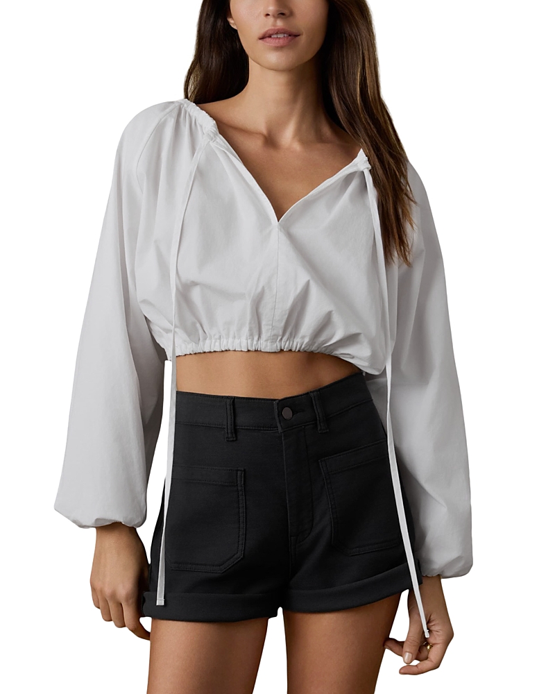 Faherty Coastal Poplin Nera Top