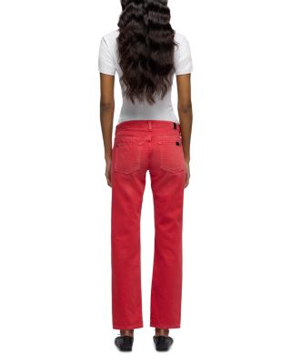 Low Rise Cigarette Jeans in Flame