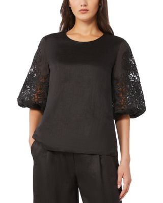 Mstordine Macrame Sleeve Top