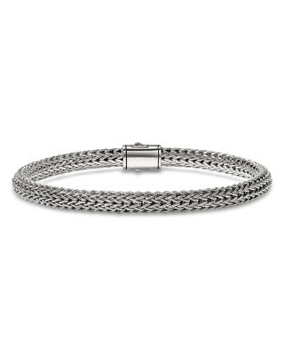 14K Yellow Gold & Sterling Silver Icon Woven Link Bracelet, 5mm