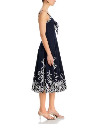 Paisley Bloom Embroidered Dress