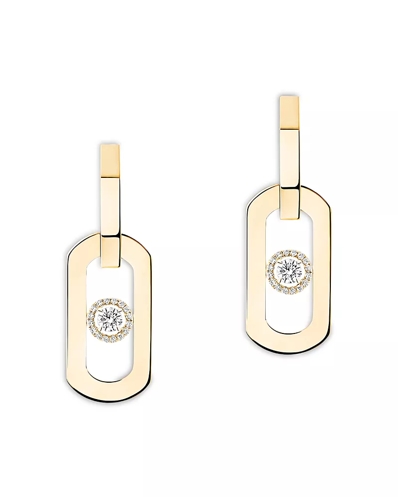 Messika 18K Yellow Gold So Move Diamond Drop Earrings