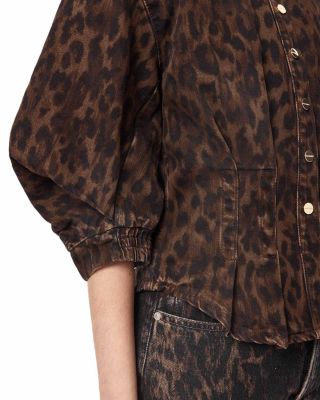 Nancy Denim Shirt in Leppo Brown