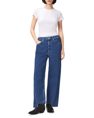 Fox Mid Rise Loose Jeans in Dark Indigo