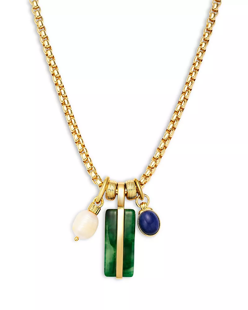 Roxanne Assoulin The Stone Bar Pendant Necklace, 27