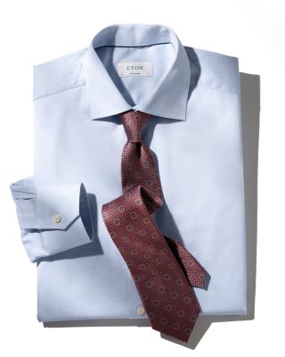 Contemporary Fit Textured Solid Shirt