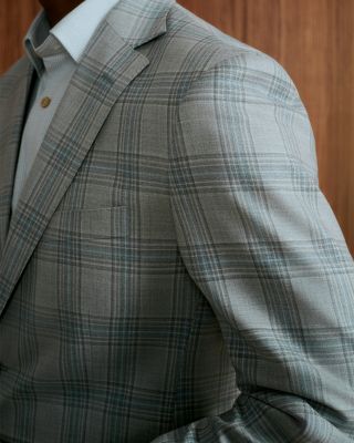 Plaid Regular Fit Sport Coat - Exclusive
