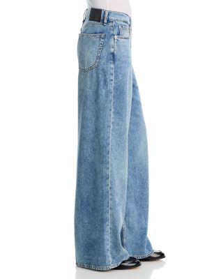 Featherweight Sofie High Rise Wide Leg Jeans in Amalfi