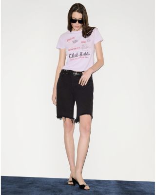 90s Comfy Mid Rise Jean Shorts in Crema