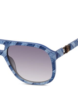 Square Flat Top Sunglasses, 59mm