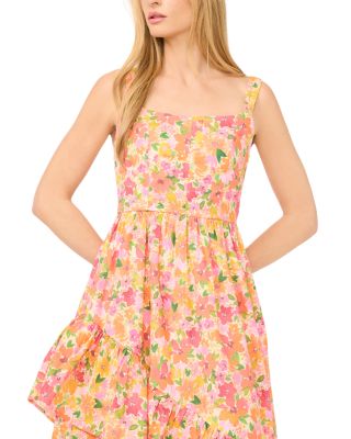 Asymmetric Ruffle Midi Dress