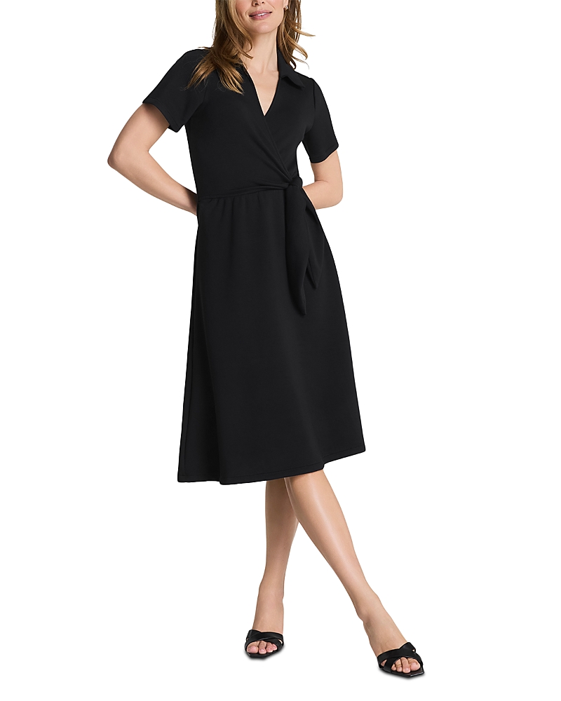 Spanx AirEssentials Collared Tie Waist Midi Dress