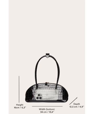 East/West Leather Dome Bag