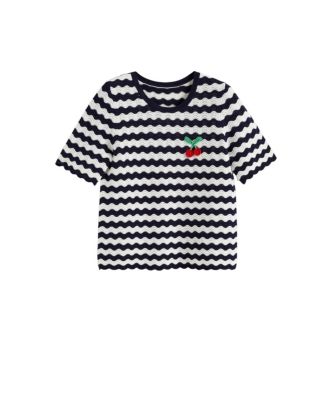  Women's Cherry Crochet Tee